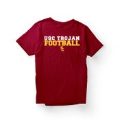 USC Trojans Youth Team Trojan Cardinal Two Color USC Trojan Football Basic T-Shirt